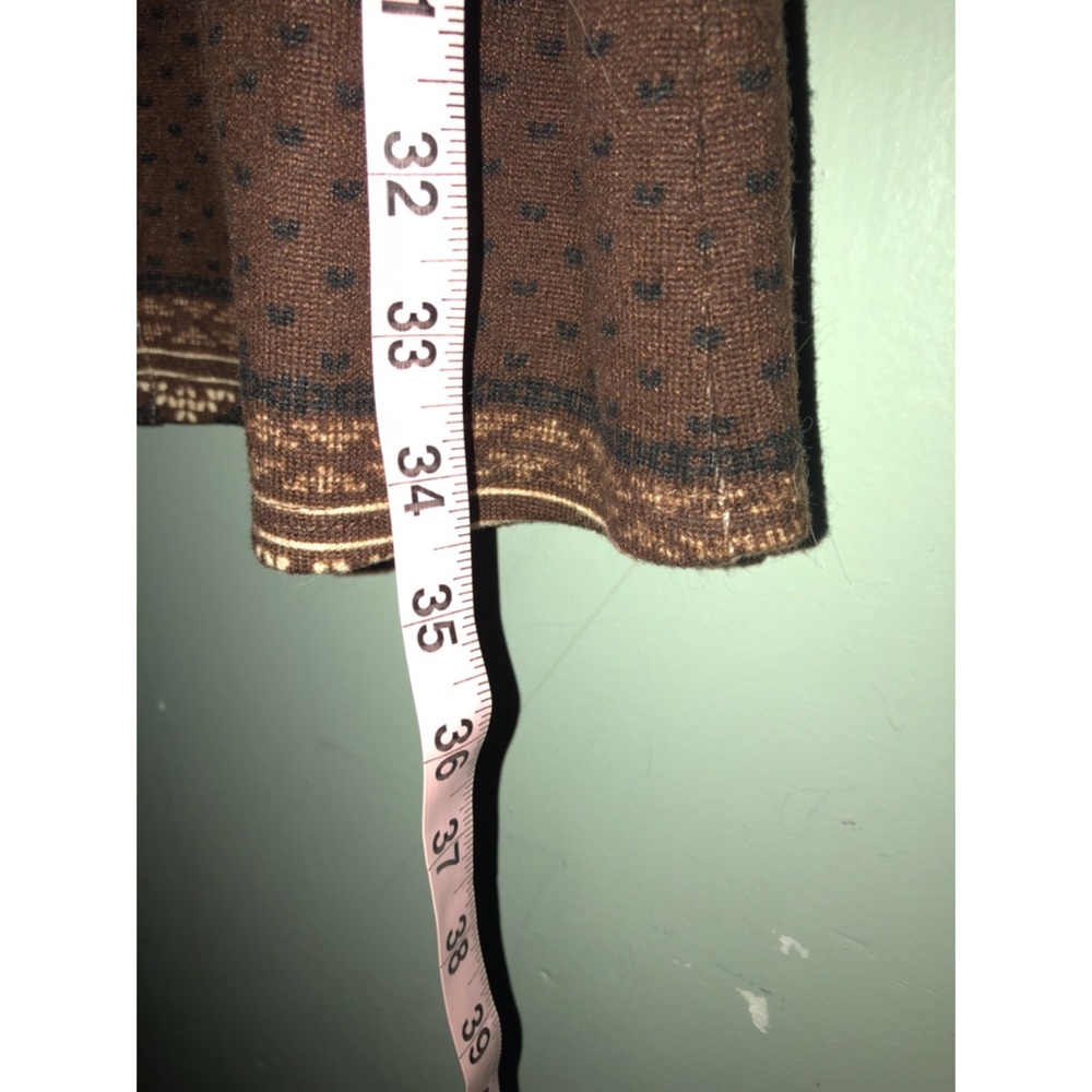 Long sleeved brown sweater dress - Picture 3 of 4